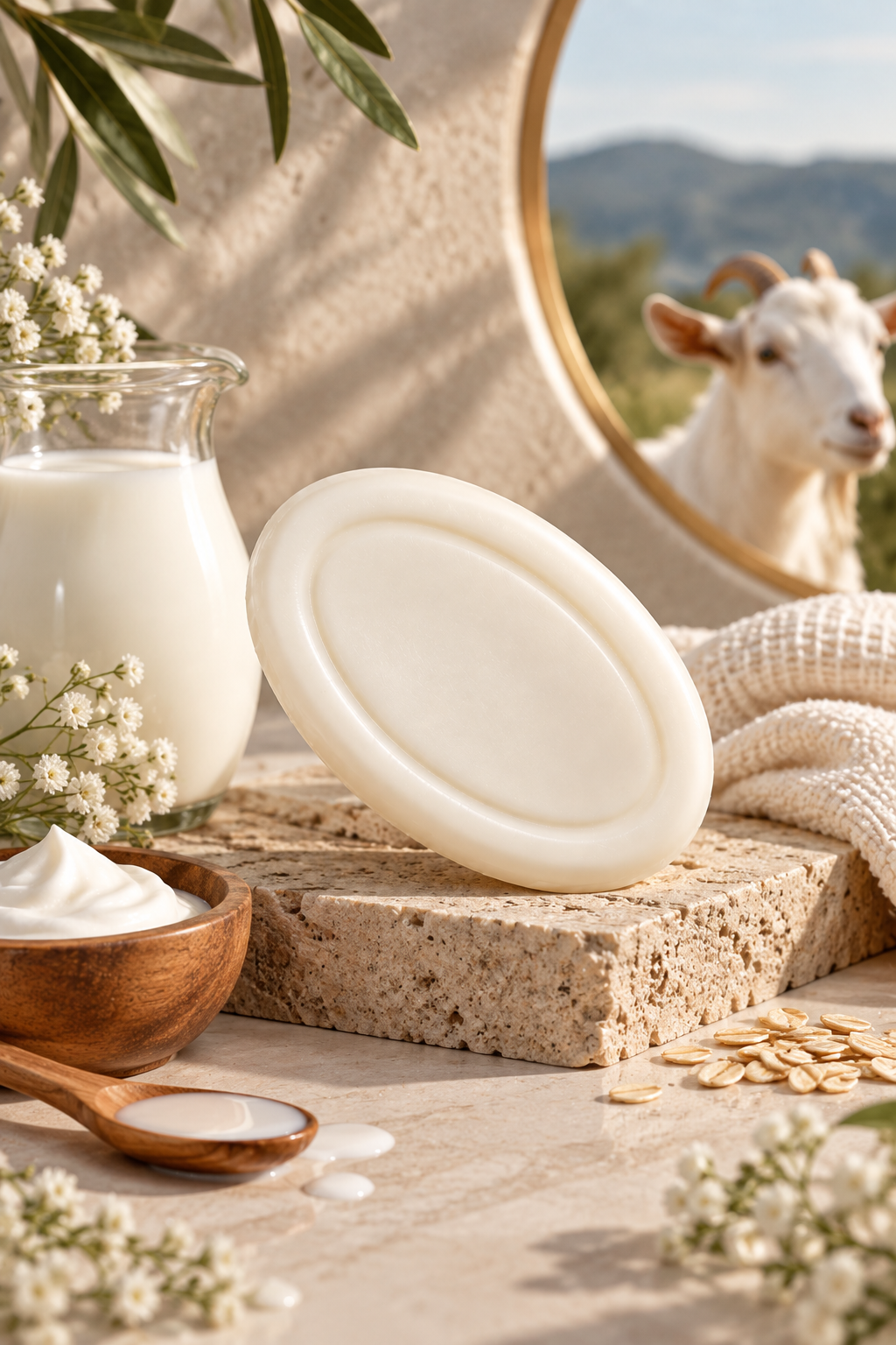 SATVORA Goat Milk Soap | 100% Natural | Nourishing & Gentle on Skin | For All Skin Types