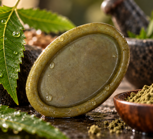 SATVORA Neem Tulsi Coconut Soap | 100% Natural Herbal Handmade Bath Soap | For All Skin Types